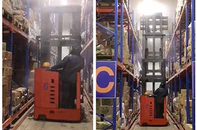 Einsatz des Forkvance-Hochregalstaplers in Kühlhäusern